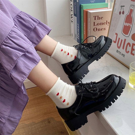 Lace Up Lolita Oxford Shoes Girls